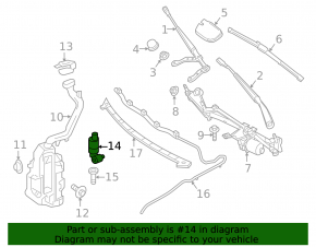 Mercedes GLA 14-20 Windscreen Washer Motor