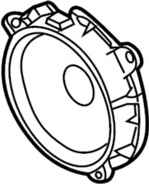 Speaker door rear left Nissan Leaf 18-