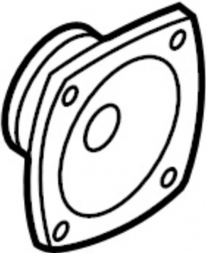 Speaker door rear left Nissan Leaf 18-