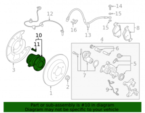 Rear left hub Subaru Forester 19- SK Febest