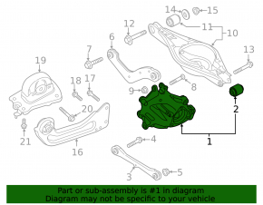 Rear left axle Volvo XC40 19-25 FWD