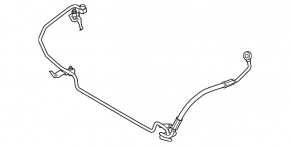 Lower high-pressure power steering hose BMW X5 E70 07-09 4.8