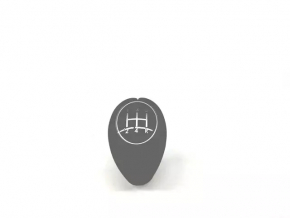 Black leather gear knob for the 2014 Subaru Impreza WRX GH
