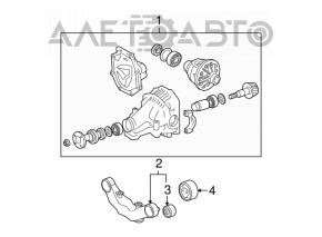 Rear differential gearbox Lexus RX300 RX330 RX350 04-09