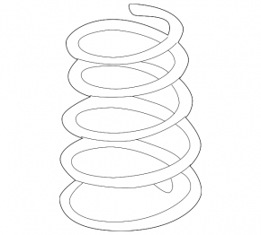 Rear right spring Lexus RX300 98-03 FWD