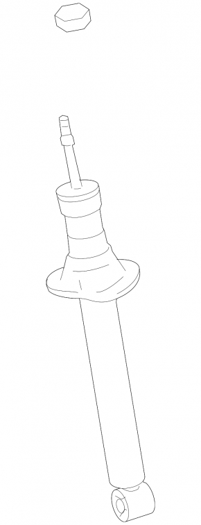 Shock absorber front left Lexus IS250 IS300 IS350 06-13 GSP
