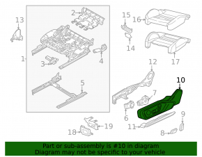 Right passenger seat trim for Audi Q3 83A 19-25, black, scratched