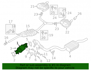 Catalyst Audi A4 B9 19-21 2.0T