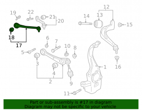 Upper control arm, front left, Audi E-Tron 19-23