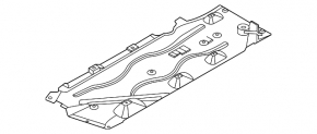 Right underbody protection for Mini Cooper F56 3d 14-