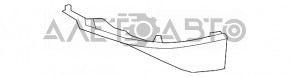 Front bumper lower left lip Lexus RX350 RX450h 13-15 rest, structure