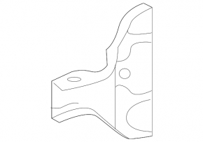 Right headlight mounting bracket for Toyota Land Cruiser 2008-2015 pre-restyling, metal