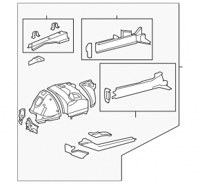 Front left quarter panel for Lexus LS460 LS600h 07-17
