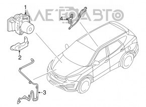 ABS ABS Hyundai Santa FE Sport 13-16 prerest
