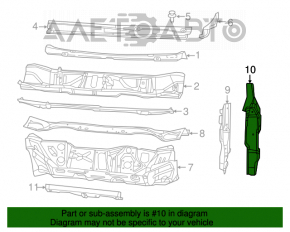 Front Left Body Pillar Chrysler 200 15-17