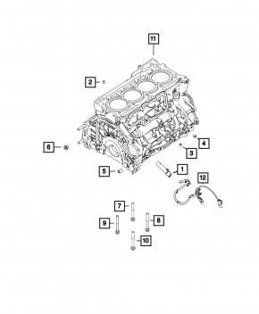 Jeep Cherokee KL 19-23 2.0T Cylinder Block Heater