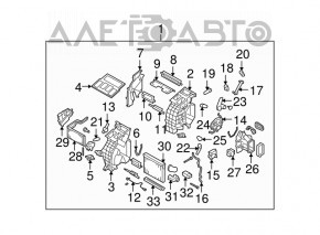 Subaru B9 Tribeca heater assembly