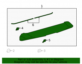 Spoiler tailgate Toyota Prius V 12-17 broken fastener