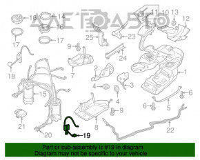 Left fuel level sensor VW Touareg 11-17 3.6