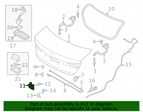 Hyundai Elantra AD 17-20 Trunk Lid Lock