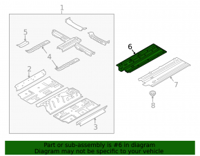 Right underbody protection for Kia Forte 4d 14-16