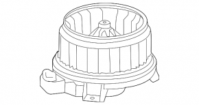 Motor heater fan Toyota Camry v40
