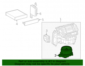 Motor heater fan Toyota Camry v40