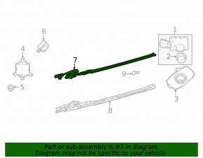 Foot-operated trunk opening sensor Toyota Highlander 20- with bracket for towbar