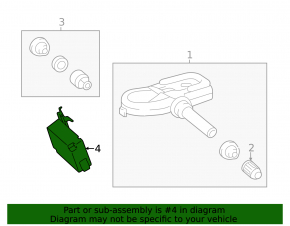 Door Control Receiver TPMS Toyota Rav4 13-18