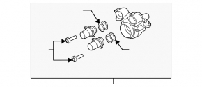 Thermostat housing Porsche Macan 15-18 3.0T, 3.6T