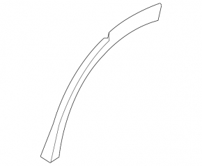 Left rear bumper arch extension for Porsche Cayenne 958 11-14