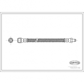 Brake hose rear left Mercedes W211