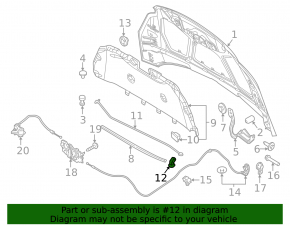 Ford C-max MK2 13-18 Bonnet Support Latch Bracket