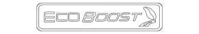 Emblem inscription EcoBoost tailgate Ford Ecosport 18-21
