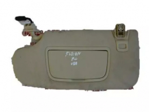 Left visor Ford Fusion mk5 13-20 beige, without hook, without plug, for cleaning