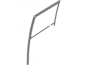 Rear left glass seal Ford Transit Connect MK2 13-