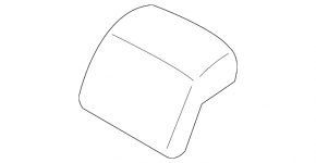 Headrest rear center Ford Fusion mk5 17-20 leather gray