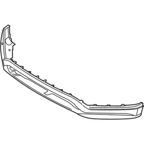 Lower lip of the front bumper Ford Edge 19- SEL, TITANIUM black, structure, scratches