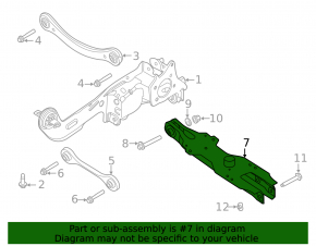 Lower control arm for rear left spring, Ford Escape MK4 20-26