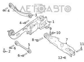 Lower control arm for rear left spring, Ford Escape MK4 20-26