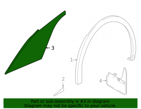 Rear wing trim left Volkswagen ID.4 21-23