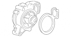 Water pump Chevrolet Equinox 10-17 2.4