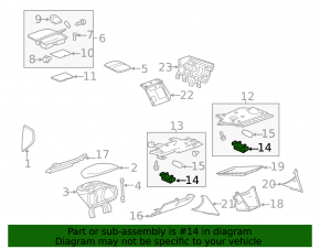Chevrolet Camaro Trunk Light 16-