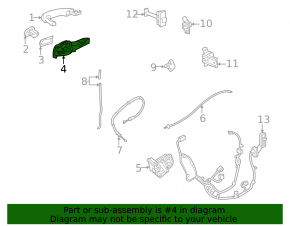 Door handle mechanism rear right Chevrolet Bolt EUV 22-23