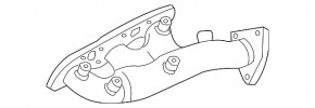 Exhaust manifold left Infiniti G35 4d 06-09
