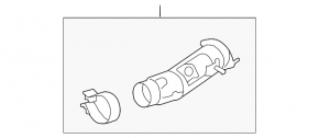 BMW X5 F15 14-18 3.0D exhaust pipe with catalytic converter