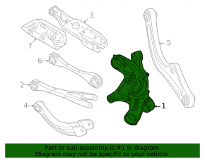 Rear left trunnion Volkswagen ID.4 21-23