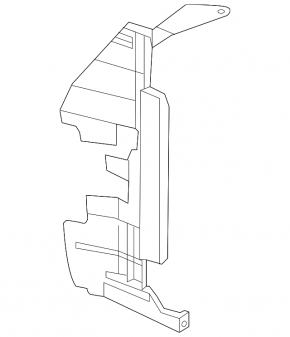 Right radiator deflector Nissan Versa Note 13-16 manual transmission