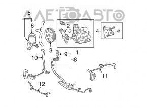 Power steering pump for Lexus GX 03-09