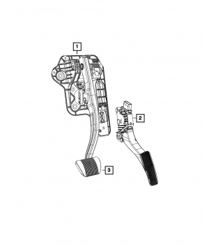Chrysler Pacifica Gas Pedal 17-